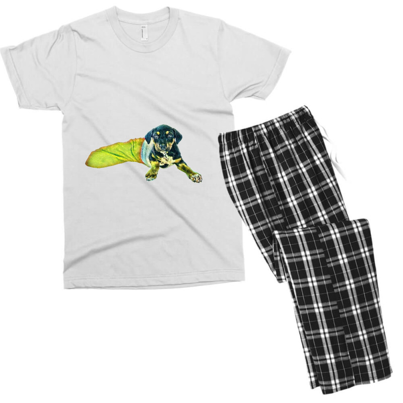 A Mixed Breed Rottweiler Pupp Men's T-shirt Pajama Set | Artistshot