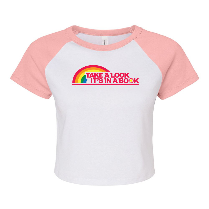 Reading Rainbow Take A Look It's In A Book Raglan Crop Top by tindokveh | Artistshot