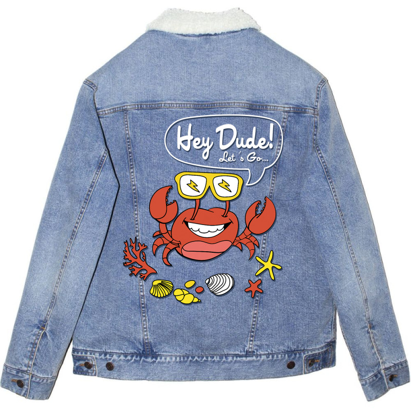 Crab Unisex Sherpa-lined Denim Jacket | Artistshot