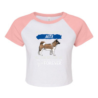 Trending If You're Lucky An Akita Will Come Into Your Life Raglan Crop Top | Artistshot