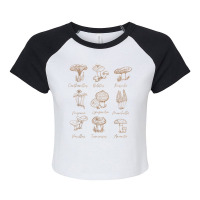 Fungi Mushroom Lover Shirt Mycology Vintage Goth Style T Shirt Raglan Crop Top | Artistshot