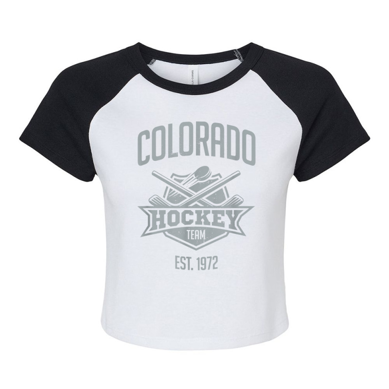 Distressed Avalanche Retro Party Tailgate Gameday Fan Gift T Shirt Raglan Crop Top by kollosubla | Artistshot