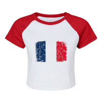 French Pride, France Travel, Love France, Paris France Flag T Shirt Raglan Crop Top | Artistshot