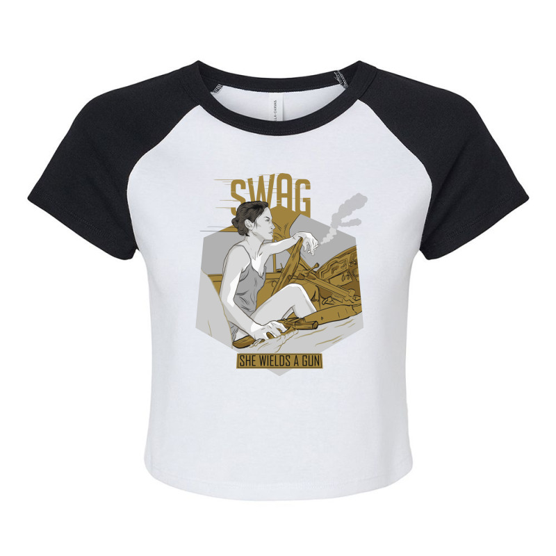 Swag Raglan Crop Top by BRANDONUTCHINSON | Artistshot