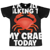 Cute Crab Design For Crab Lover Seafood Cool Crust Graphic T-shirt | Artistshot