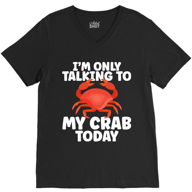 Cute Crab Design For Crab Lover Seafood Cool Crust V-neck Tee | Artistshot