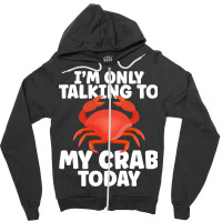 Cute Crab Design For Crab Lover Seafood Cool Crust Zipper Hoodie | Artistshot