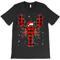 Buffalo Red Plaid Lobster Animals Merry Christmas  T-shirt | Artistshot