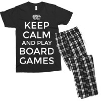 Board Game Themed Gift Keep Calm Play Board Games Men's T-shirt Pajama Set | Artistshot