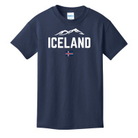 Iceland Flag Vintage  Men Women Kids  Iceland Sweatshirt Basic Youth T-shirt | Artistshot