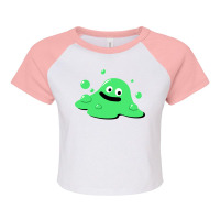 Dragon Quest Bubble Slime Raglan Crop Top | Artistshot