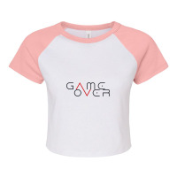 Game Over Raglan Crop Top | Artistshot