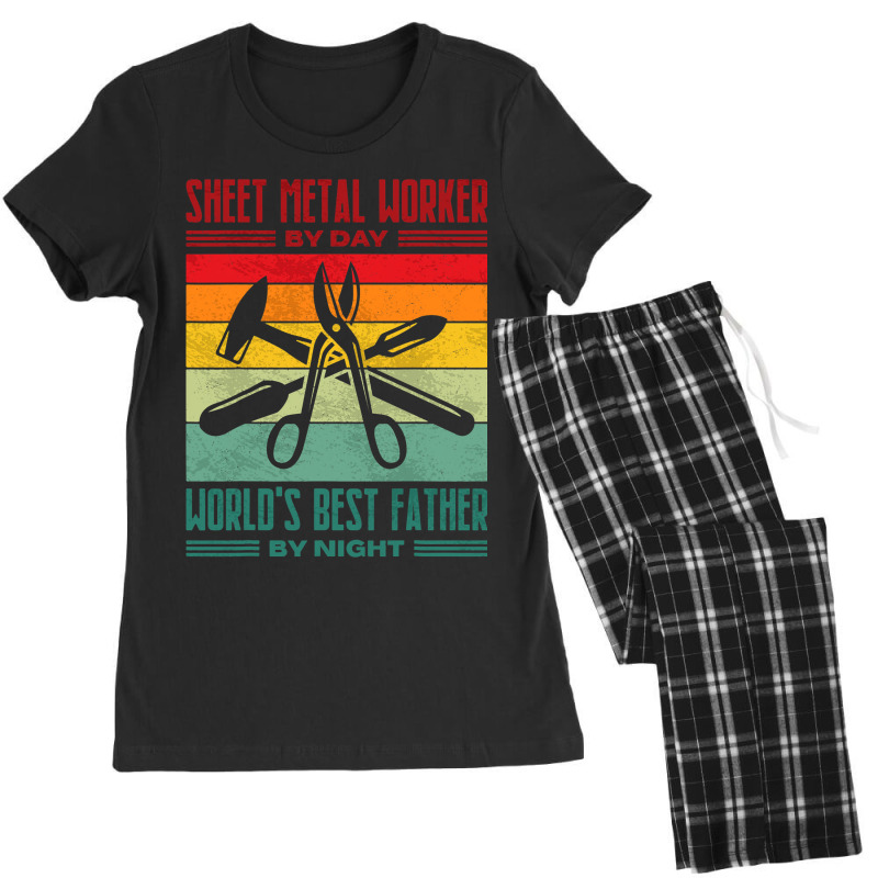 Best Sheet Metal Worker Dad Thin Metal Sheets Meta Women's Pajamas Set by NouraMetcalfe | Artistshot