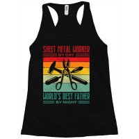 Best Sheet Metal Worker Dad Thin Metal Sheets Meta Racerback Tank | Artistshot