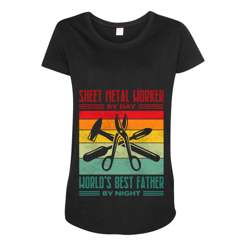 Best Sheet Metal Worker Dad Thin Metal Sheets Meta Maternity Scoop Neck T-shirt by NouraMetcalfe | Artistshot