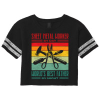 Best Sheet Metal Worker Dad Thin Metal Sheets Meta Scorecard Crop Tee | Artistshot