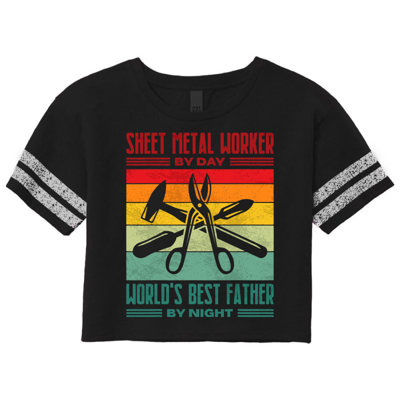 Best Sheet Metal Worker Dad Thin Metal Sheets Meta Scorecard Crop Tee by NouraMetcalfe | Artistshot