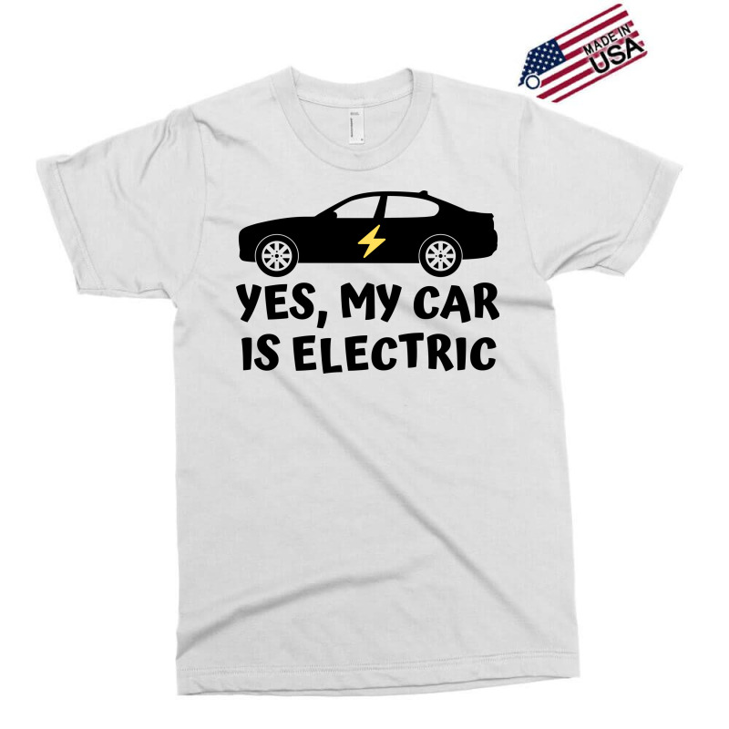 Yes My Car Is Electric Exclusive T-shirt by Awieee | Artistshot