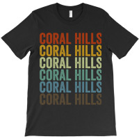 Coral Hills City Retro 21 T-shirt | Artistshot