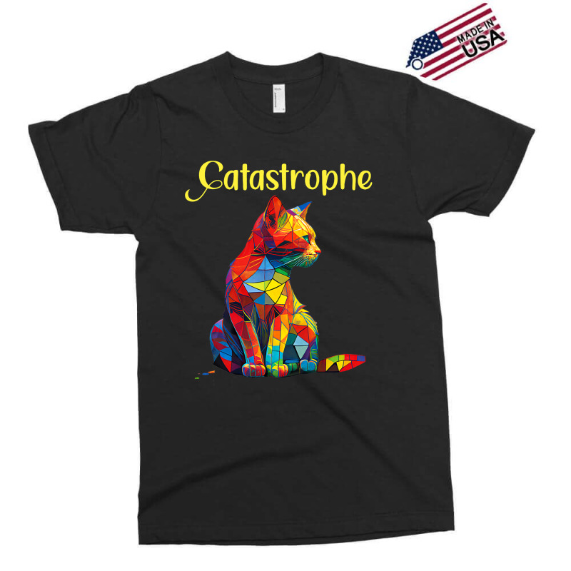 Catastrophe Cat Kitten Stained Glass Suncatch Funn Exclusive T-shirt by ZariahVang | Artistshot