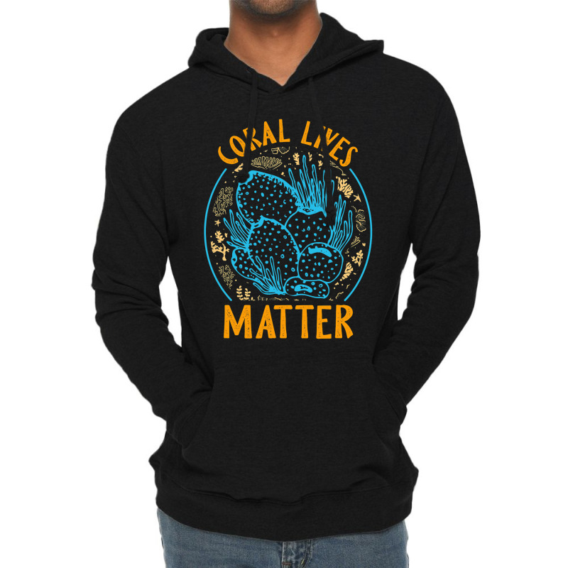 Coral Lives Matter Reef Atoll Aquarist Aquarium Tr Lightweight Hoodie | Artistshot