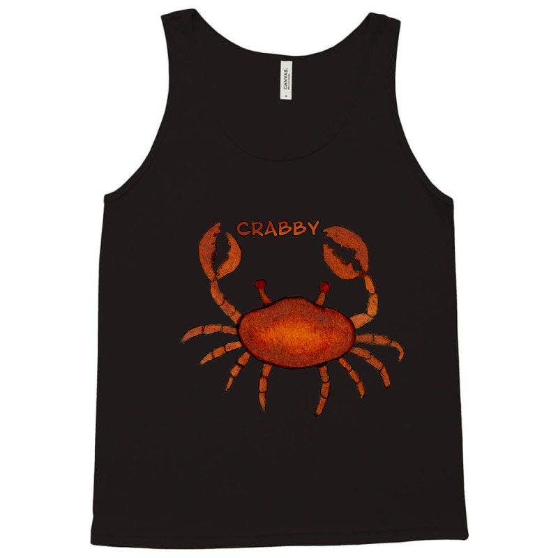 Crabby. Cute Crab Sea Creature Design. Tank Top | Artistshot