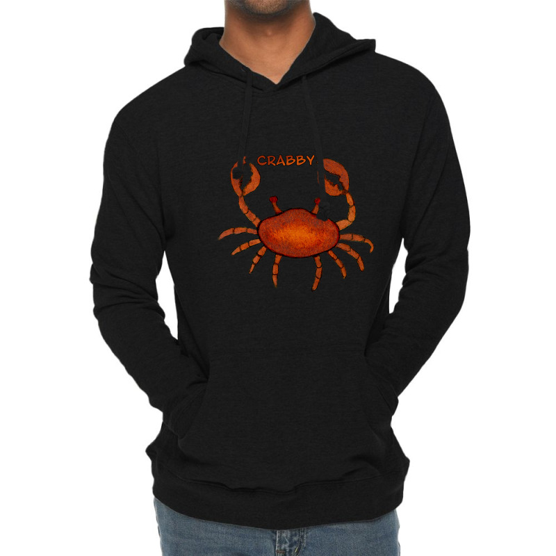 Crabby. Cute Crab Sea Creature Design. Lightweight Hoodie | Artistshot