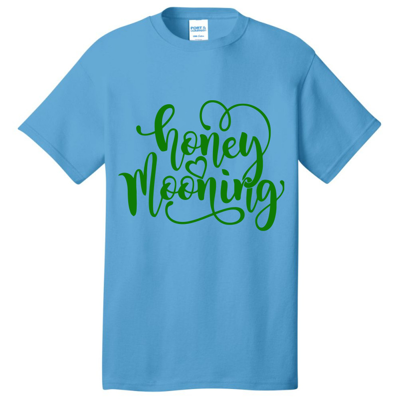 Honey Mooning Green Heart Basic T-shirt | Artistshot