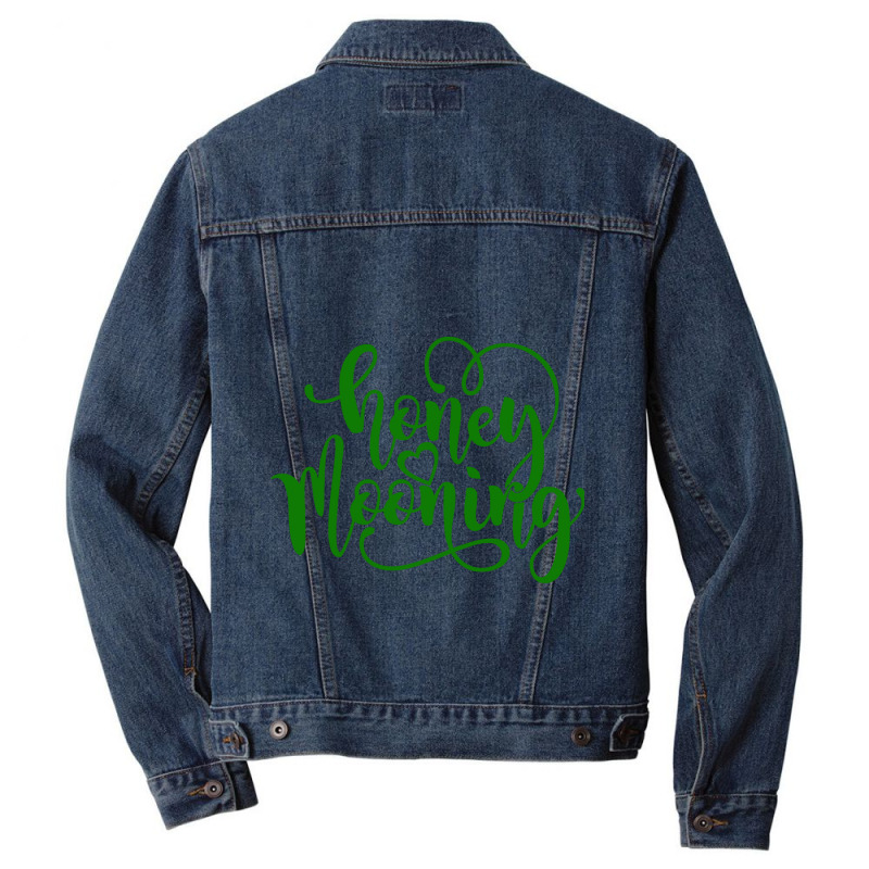 Honey Mooning Green Heart Men Denim Jacket | Artistshot