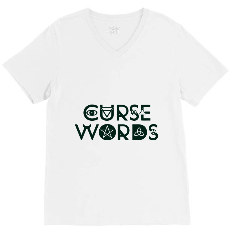 Curse Words Witch Halloween V-neck Tee | Artistshot