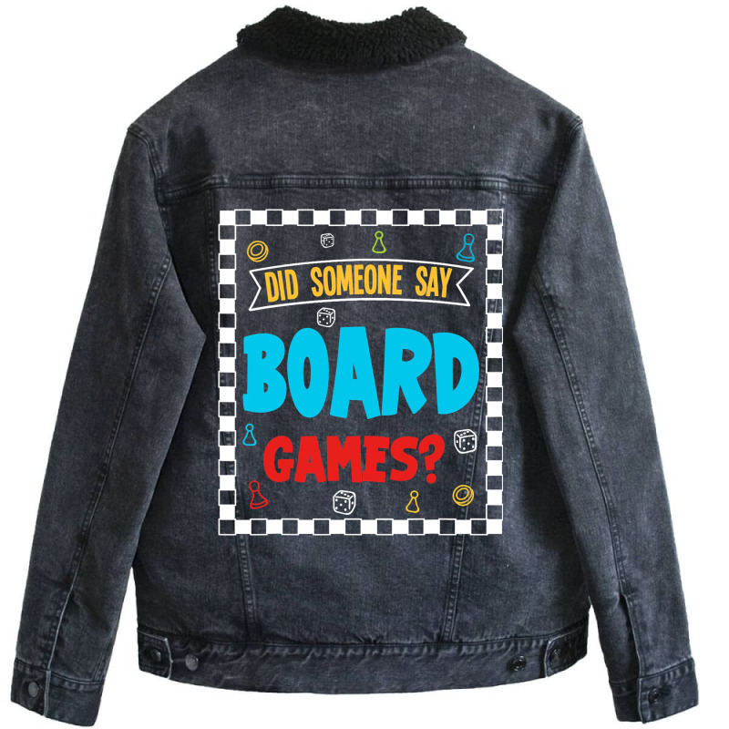 Board Games Unisex Sherpa-lined Denim Jacket | Artistshot