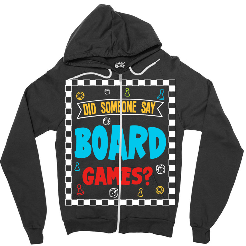 Board Games Zipper Hoodie | Artistshot