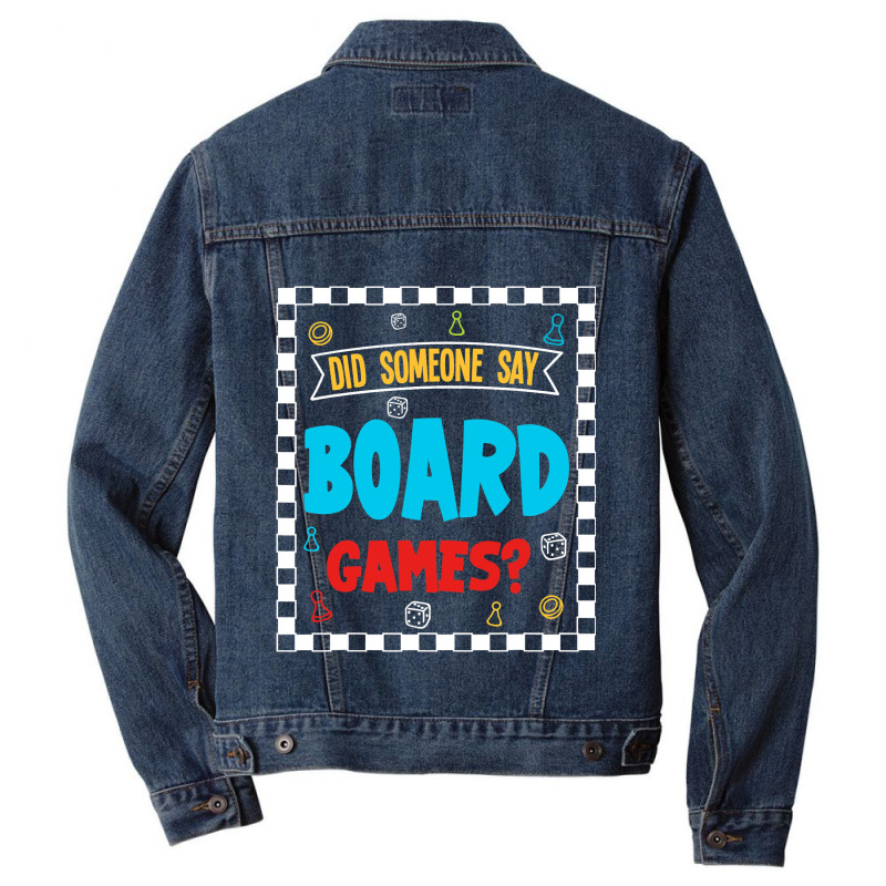 Board Games Men Denim Jacket | Artistshot