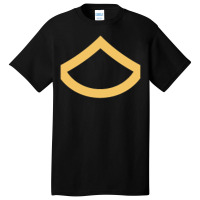 Army Private First Class E 3 Rank Insignia. Promotion Gift Pullover Ho Basic T-shirt | Artistshot