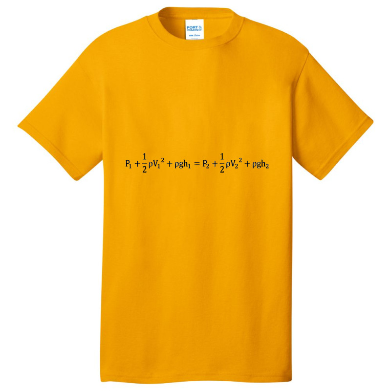 Bernoulli S Principle Equation Basic T-shirt by sieuduong86 | Artistshot