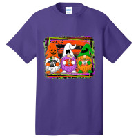 Womens Halloween Gnomes Autumn Pumpkin Fall Costume Funny Holiday Basic T-shirt | Artistshot