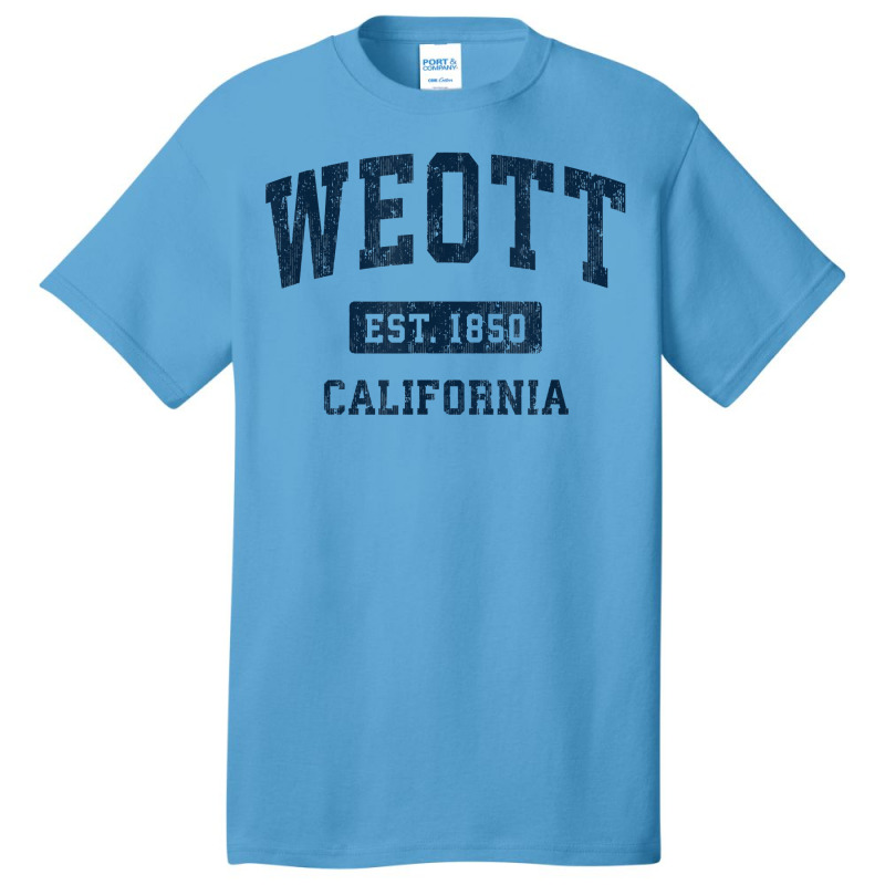 Weott California Ca Vintage Athletic Sports Design T Shirt Basic T-shirt | Artistshot