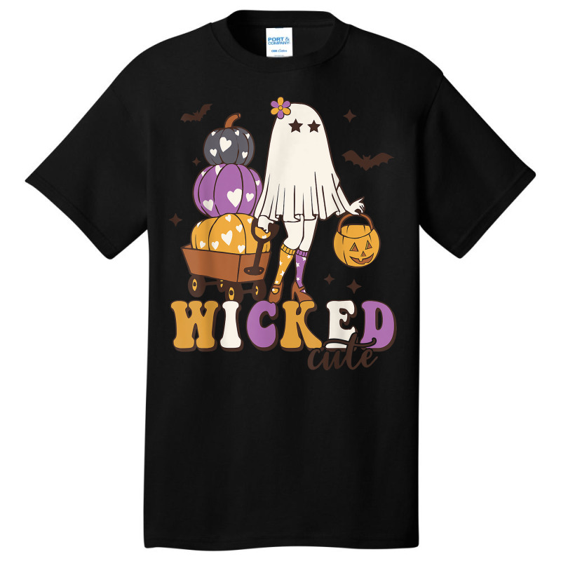 Wicked Cute Spooky Season Halloween Ghost Trick Or Treat T Shirt Basic T-shirt | Artistshot