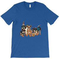 Three Puppies Wearing Hallowe T-shirt | Artistshot