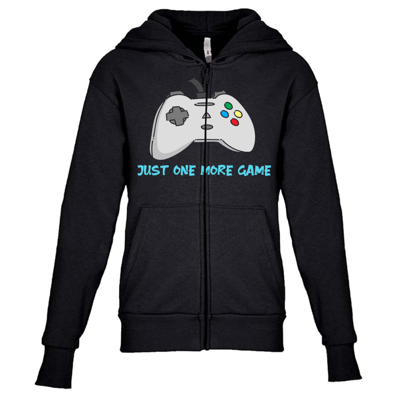 Just One More Game Youth Zipper Hoodie | Artistshot