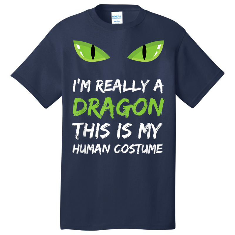 I'm Really A Dragon This Is My Human Costume T Shirt Cute Design Chara Basic T-shirt | Artistshot