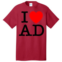 I Heart Ad (andorra) Basic T-shirt | Artistshot