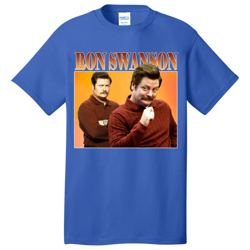 Character Animated Swanson Gifts Men Basic T-shirt by TrystanArtists | Artistshot