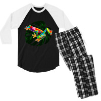 Cute Frog Gorgeous Animal Pet Toad Lover Men's 3/4 Sleeve Pajama Set | Artistshot