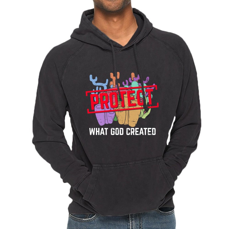 Coral Reefs Ocean Nature God Christianity Faith Vintage Hoodie | Artistshot