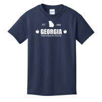 Georgia The Peach State Used Look T Shirt Basic Youth T-shirt | Artistshot