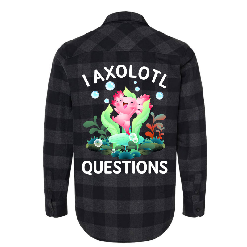 Cute Axolotl Lover Mexican Salamander I Axolotl Qu Flannel Shirt | Artistshot