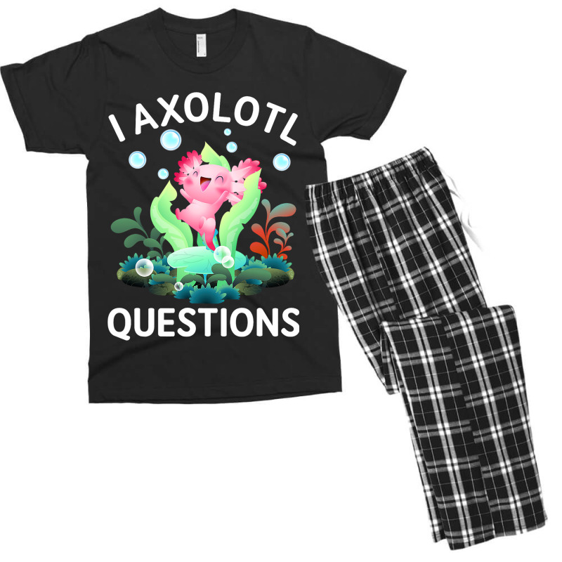 Cute Axolotl Lover Mexican Salamander I Axolotl Qu Men's T-shirt Pajama Set | Artistshot