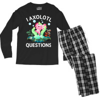 Cute Axolotl Lover Mexican Salamander I Axolotl Qu Men's Long Sleeve Pajama Set | Artistshot