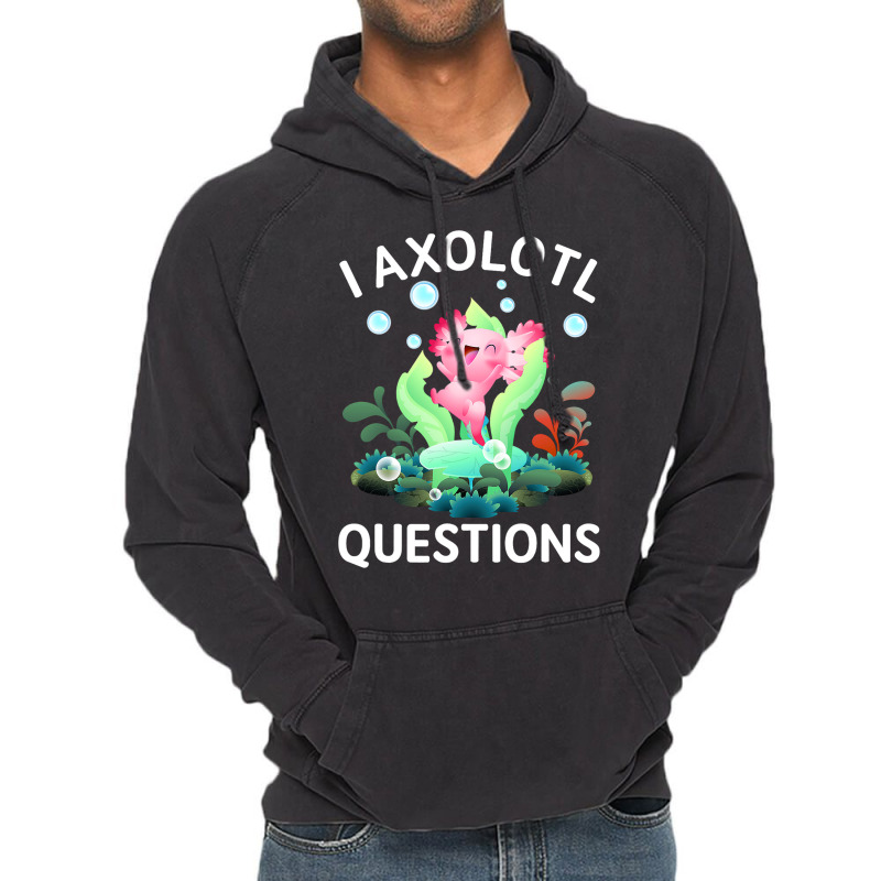 Cute Axolotl Lover Mexican Salamander I Axolotl Qu Vintage Hoodie | Artistshot